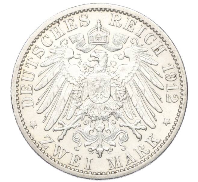 Монета 2 марки 1912 года Германия (Любек) (Артикул: M2-75770) — Фото №2