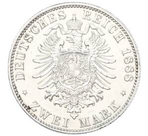 2 марки 1888 года Германия (Пруссия — Фридрих III) — Фото №2
