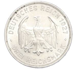 3 рейхсмарки 1927 года Германия «450 лет Тюбингенскому университету» — Фото №2