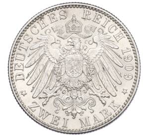 2 марки 1909 года Германия (Саксония) «500 лет Лейпцигскому университету» — Фото №2