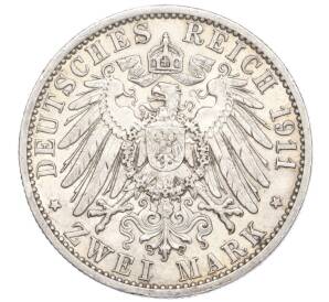 2 марки 1911 года Германия (Любек) — Фото №2