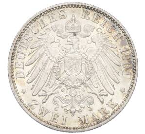 2 марки 1901 года Германия (Пруссия) «200 лет Пруссии» — Фото №2