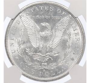 1 доллар 1881 года S США — в слабе NGC (MS63) — Фото №2