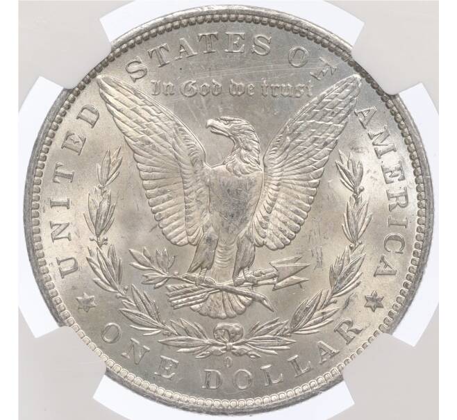 Монета 1 доллар 1883 года О США — в слабе NGC (MS63) (Артикул: M2-75832) — Фото №2