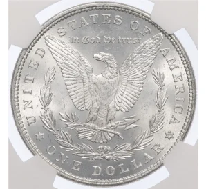 1 доллар 1885 года США — в слабе NGC (MS63)