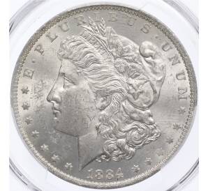 1 доллар 1884 года О США — в слабе PCGS (MS63) — Фото №1