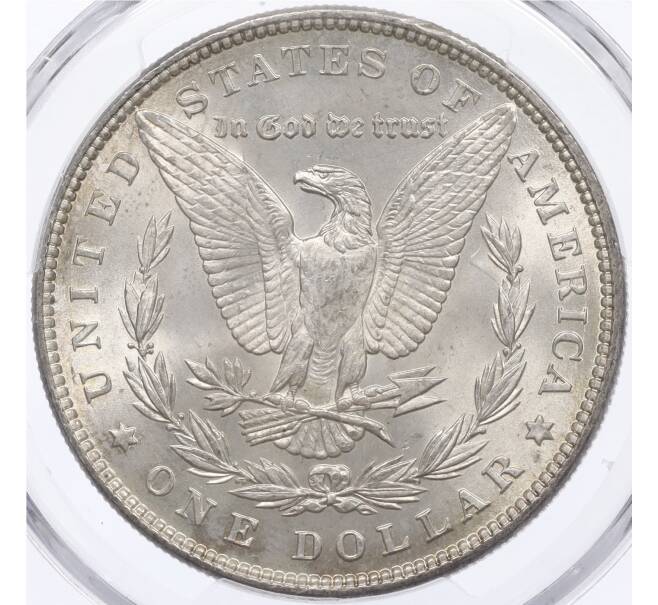 Монета 1 доллар 1887 года США — в слабе PCGS (MS63) (Артикул: M2-75846) — Фото №2
