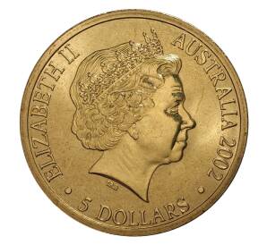 5 долларов 2002 года Австралия «XVII Игры Содружества» (теннисная ракетка в центре) — Фото №2