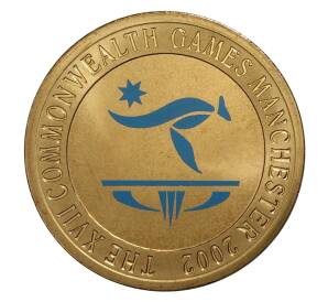 5 долларов 2002 года Австралия «XVII Игры Содружества» (эмблема) — Фото №1