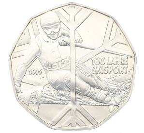 5 евро 2005 года Австрия «100 лет лыжному спорту» — Фото №1