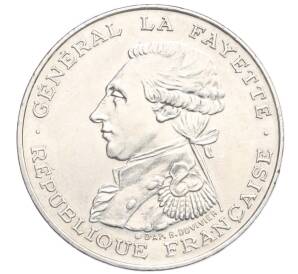 100 франков 1987 года Франция «230 лет со дня рождения Жильбера Ла Файета» — Фото №1