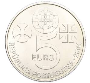 5 евро 2004 года Португалия «ЮНЕСКО — Монастырь Христа в городе Томар» — Фото №2