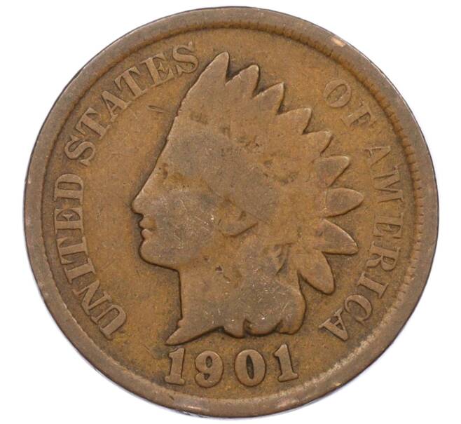 Монета 1 цент 1901 года США (Артикул: M2-76059) — Фото №1