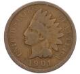 Монета 1 цент 1901 года США (Артикул: M2-76061) — Фото №1