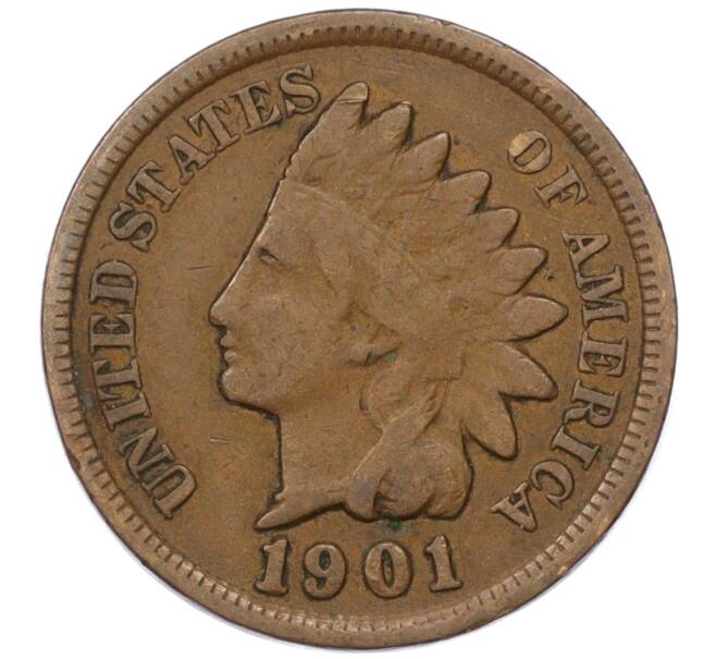 Монета 1 цент 1901 года США (Артикул: M2-76066) — Фото №1