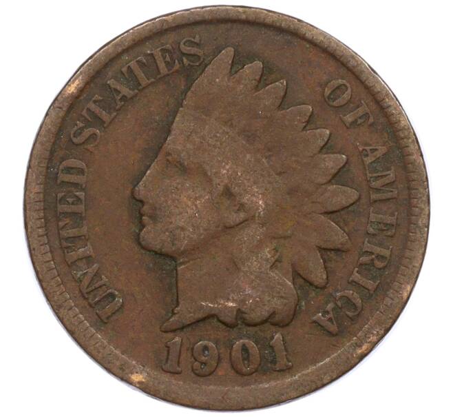 Монета 1 цент 1901 года США (Артикул: M2-76084) — Фото №1