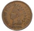 Монета 1 цент 1901 года США (Артикул: M2-76134) — Фото №1