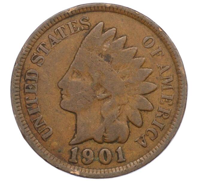 Монета 1 цент 1901 года США (Артикул: M2-76134) — Фото №1