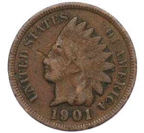 1 цент 1901 года США — Фото №1