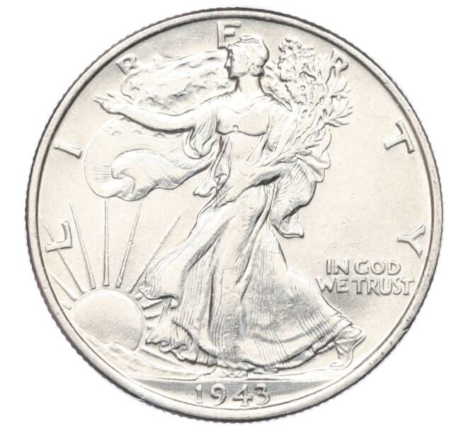 Монета 1/2 доллара (50 центов) 1943 года США (Артикул: M2-76160) — Фото №1