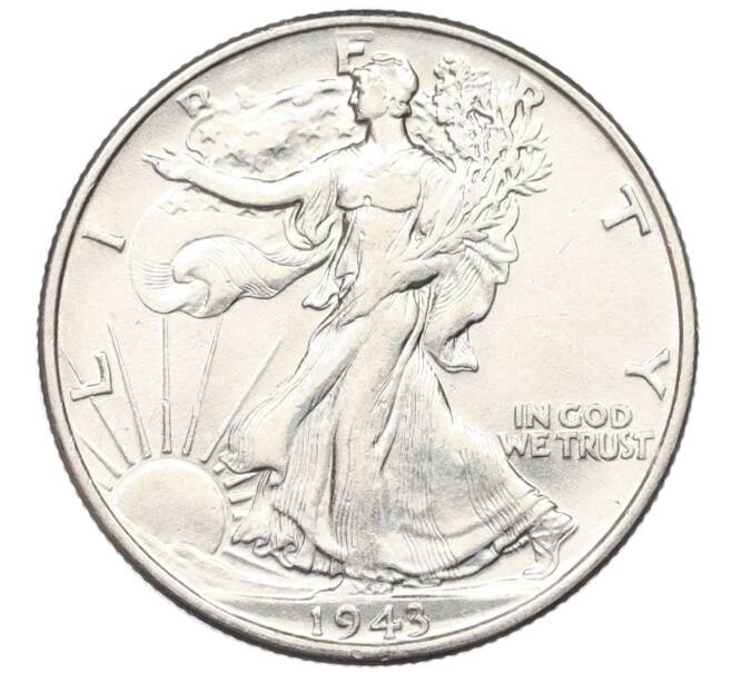 Монета 1/2 доллара (50 центов) 1943 года США (Артикул: M2-76161) — Фото №1