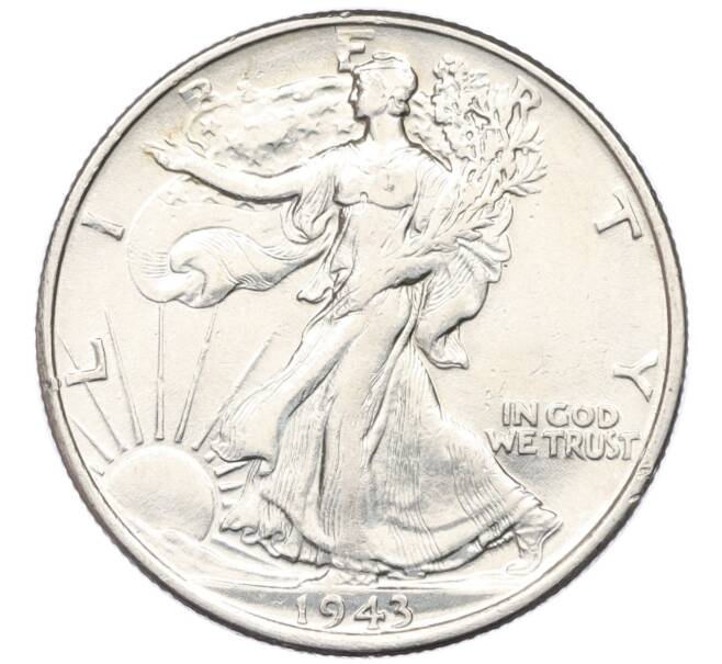 Монета 1/2 доллара (50 центов) 1943 года США (Артикул: M2-76163) — Фото №1