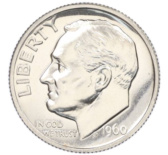 Монета 1 дайм (10 центов) 1960 года США (Артикул: M2-76226) — Фото №1