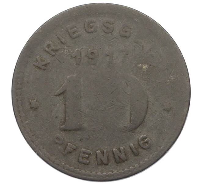 Монета 10 пфеннигов 1917 года Германия — город Виттен (Нотгельд) (Артикул: K12-25126) — Фото №2