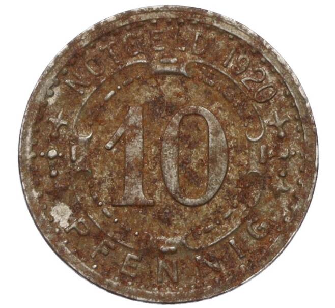 Монета 10 пфеннигов 1920 года Германия — город Менден (Нотгельд) (Артикул: K12-25166) — Фото №2
