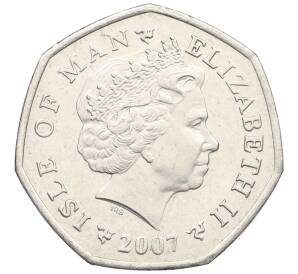50 пенсов 2007 года Остров Мэн — Фото №2