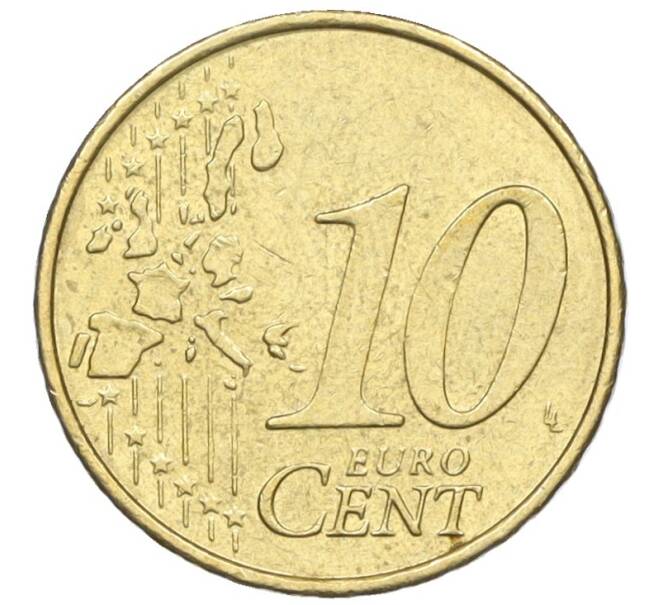 Монета 10 евроцентов 2002 года G Германия (Артикул: T11-09590) — Фото №2
