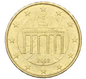 10 евроцентов 2002 года D Германия — Фото №1