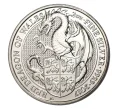 Монета 5 фунтов 2017 года Великобритания «Звери Королевы — Дракон Уэльса» (Артикул M2-7666)