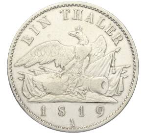 1 талер 1819 года А Пруссия — Фото №1