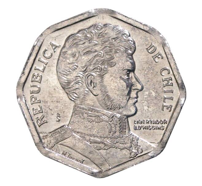 Монета 1 песо 2008 года Чили (Артикул M2-7676)