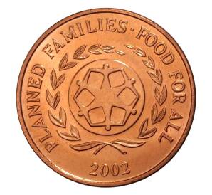 2 сенити 2002 года Тонга — Фото №1