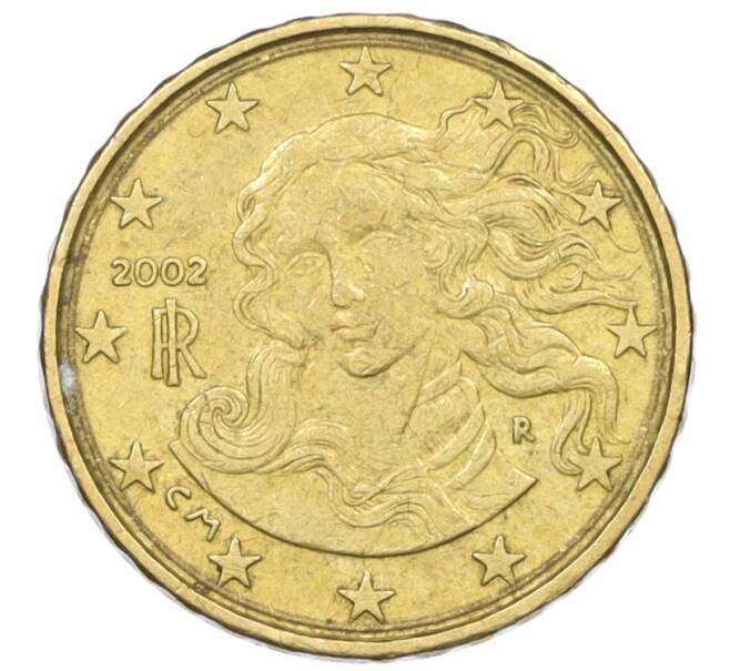 Монета 10 евроцентов 2002 года Италия (Артикул: K12-26789) — Фото №1
