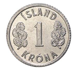1 крона 1976 года Исландия — Фото №2