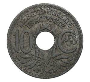 10 сантимов 1941 года Франция — Фото №1