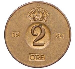 2 эре 1964 года Швеция — Фото №1