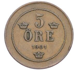 5 эре 1901 года Швеция — Фото №1
