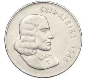 50 центов 1966 года ЮАР — Надпись на языке африкаанс (SUID-AFRIKA) — Фото №1