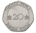 Жетон игровой (игрушечные деньги) «20 пенсов» Великобритания (Артикул: K12-28014) — Фото №2