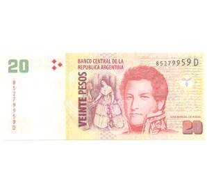 20 песо 2014 года Аргентина — Фото №1