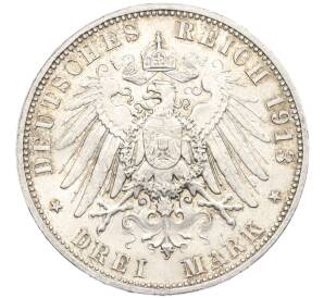 3 марки 1913 года Германия (Саксония) «100 лет Битве народов» — Фото №2