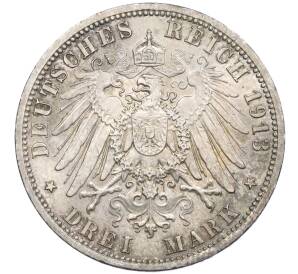 3 марки 1913 года Германия (Пруссия) «25 лет правлению Вильгельма II» — Фото №2