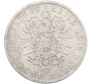5 марок 1876 года G Германия (Баден) — Фото №2