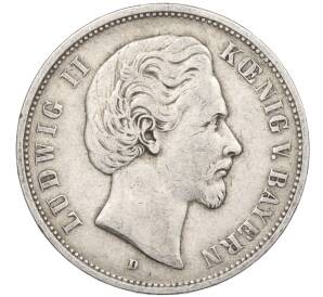 5 марок 1876 года D Германия (Бавария) — Фото №1