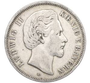 5 марок 1876 года D Германия (Бавария) — Фото №1
