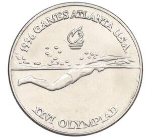 10 лей 1996 года Румыния «XXVI летние Олимпийские Игры в Атланте 1996 — Плавание» — Фото №1